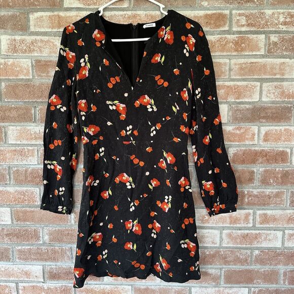 Vilshenko Jacquard Floral Dress 100% Silk Size 8 - Picture 1 of 9